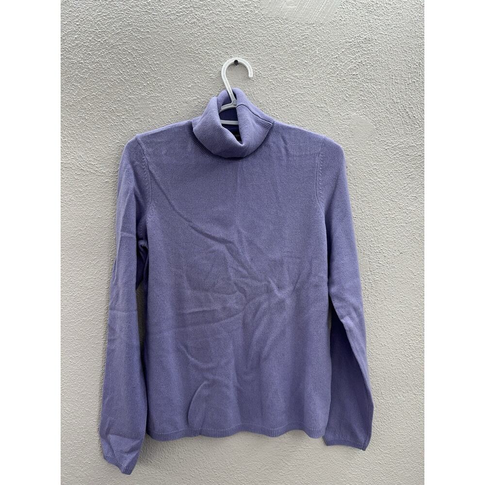 Sutton Studio Womens Sweater Size Large Wisteria Purple Turtleneck Cashmere NWTs